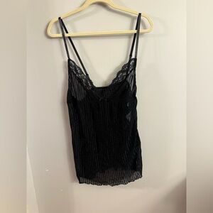 Dreamgirl Black Sheer Lingerie Chemise + Thong Set – Size 3X/4X – NWT